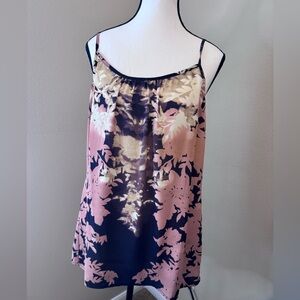 Cabi Floral Dusty  Pink Floral Camisole Top size L